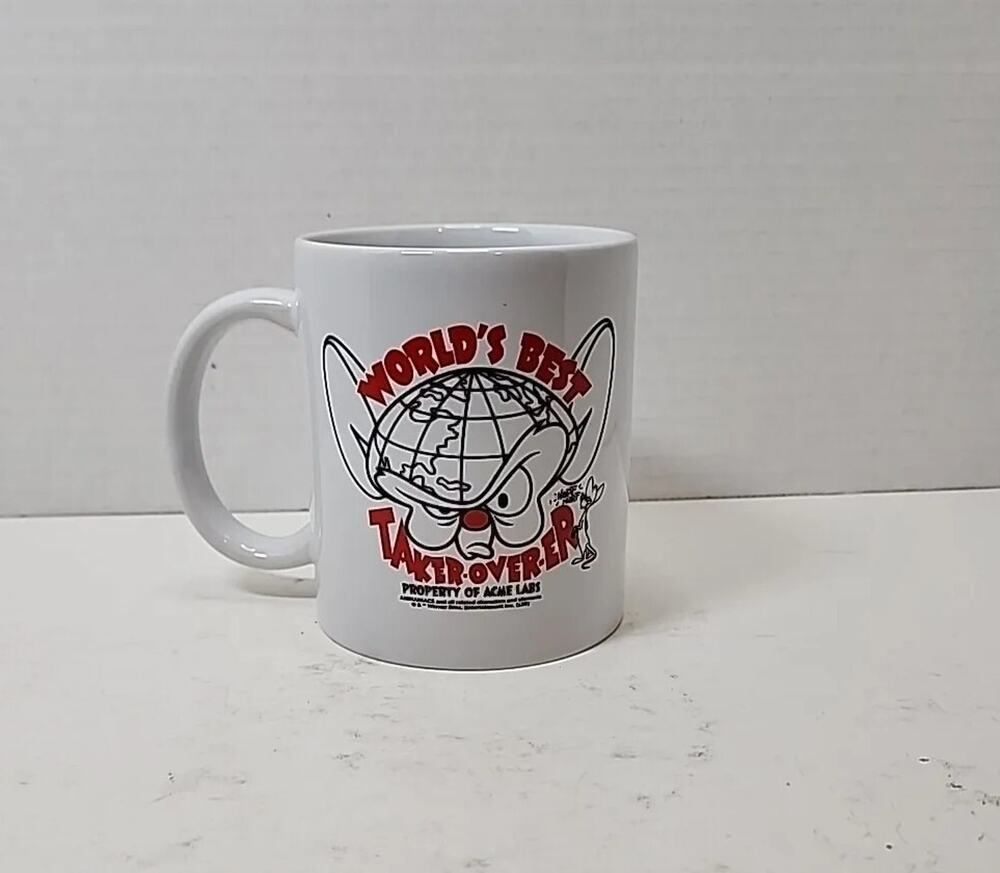 Animaniacs PINKY AND THE BRAIN WORLDS BEST Ceramic Mug LOOTCRATE Exclusive